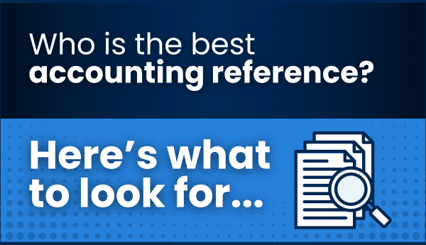 what to look for in an accounting reference