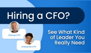 Startup CFO or Enterprise CFO